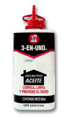 Aceite Lubricante Botella de 90 ml 3-EN-UNO