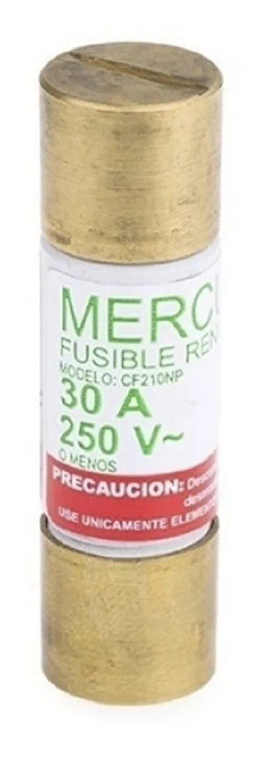 Fusible  30 Amperes 250 V Sencillo Mercury