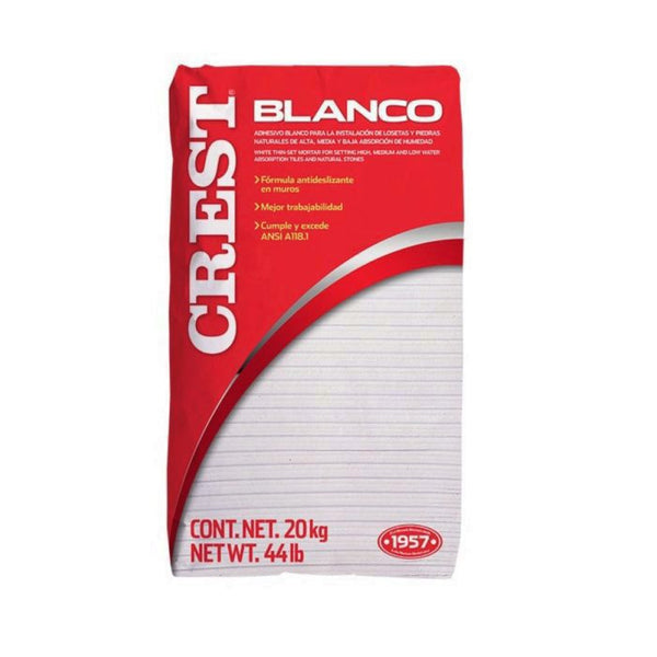 Pegazulejo Blanco Crest por Kilo