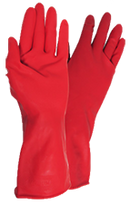 Guantes de Latex Grabado Rojo Talla  8 Mediana Adex