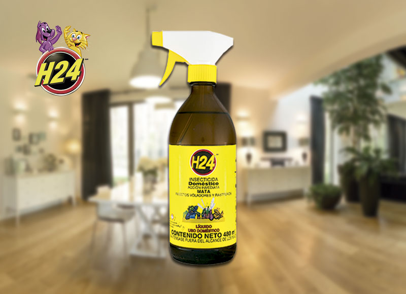 Insecticida H24 Domestico Accion Inmediata Liquido con Gatillo 480 ml