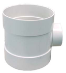 Tee PVC Sanitario Reducida 4" (100 mm) X 4" (100 mm) X 2" (50 mm)